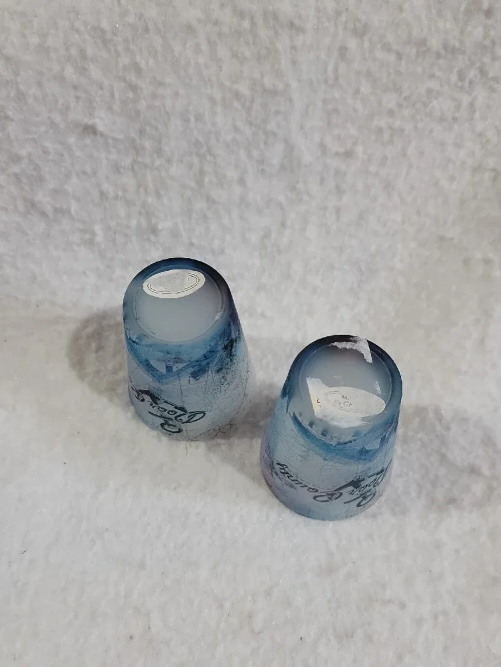 Door County Wisconsin Blue Graphic Shot Glasses (Set of 2)